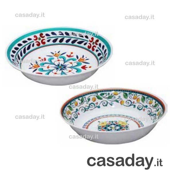INSALATIERA MELAMINA QUADRA CUORI CM.18-20 